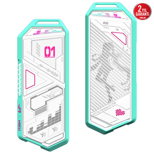 ASUS ROG Strix Arion ESD-S1C/WHT/G/AS//MIKU Beyaz Hatsune Miku Edition M.2 NVMe Harici SSD Kutusu