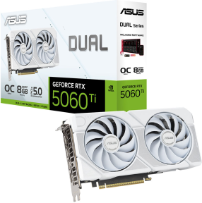 ASUS Dual GeForce RTX 5060 Ti 8GB GDDR7 White OC Edition 128 Bit DLSS4 Gaming (Oyuncu) Ekran Kartı