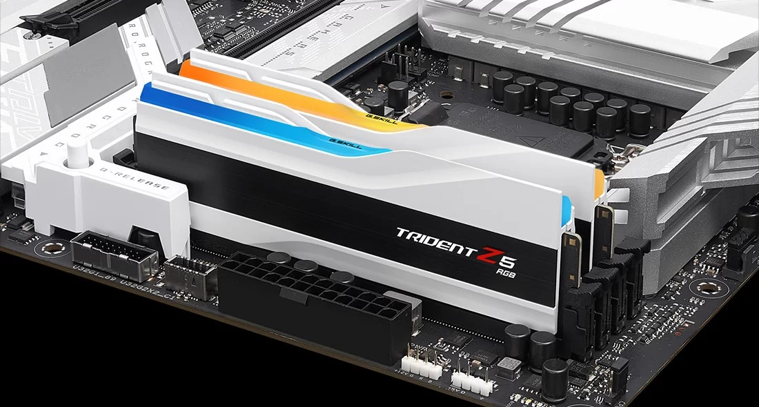 GSKILL Trident Z5 RGB 64GB (2x32) 6000MHz CL36 DDR5 Gaming Ram (F5-6000J3636F32GX2-TZ5RW)
