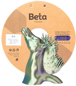 Beta PLA-Mystic Silk Filament Blue Purple Yellow 1.75mm