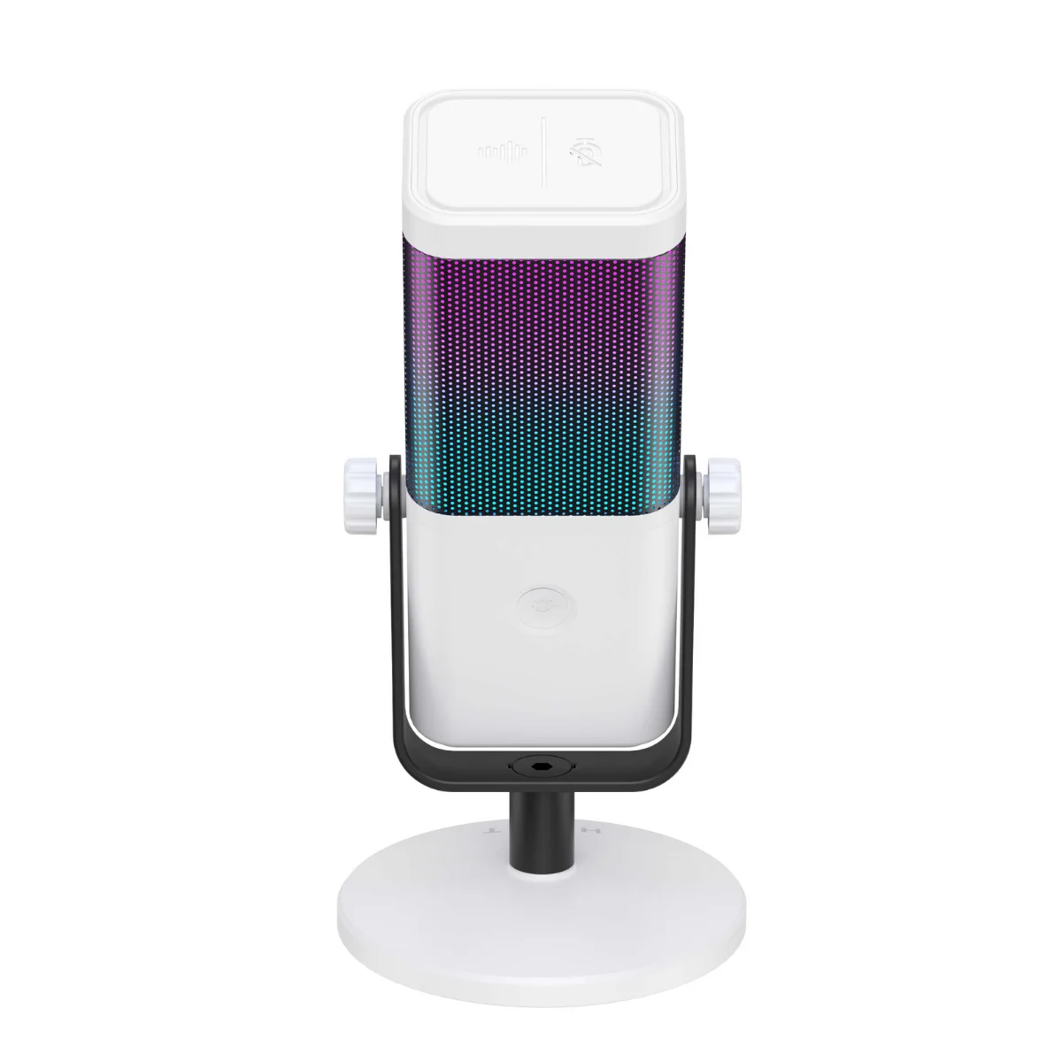 Havit GK65 RGB Profesyonel Yayıncı Mikrofonu 192kHz 24Bit Hi-Fi Dahili Ses Kartlı - Beyaz