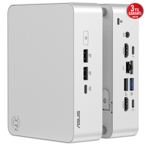 ASUS NUC15 Pro+ RNUC15CRSU500002 Intel® Ultra™ U5-225H - Barebone (RAM Yok, Disc Yok) FreeDOS Mini PC 
