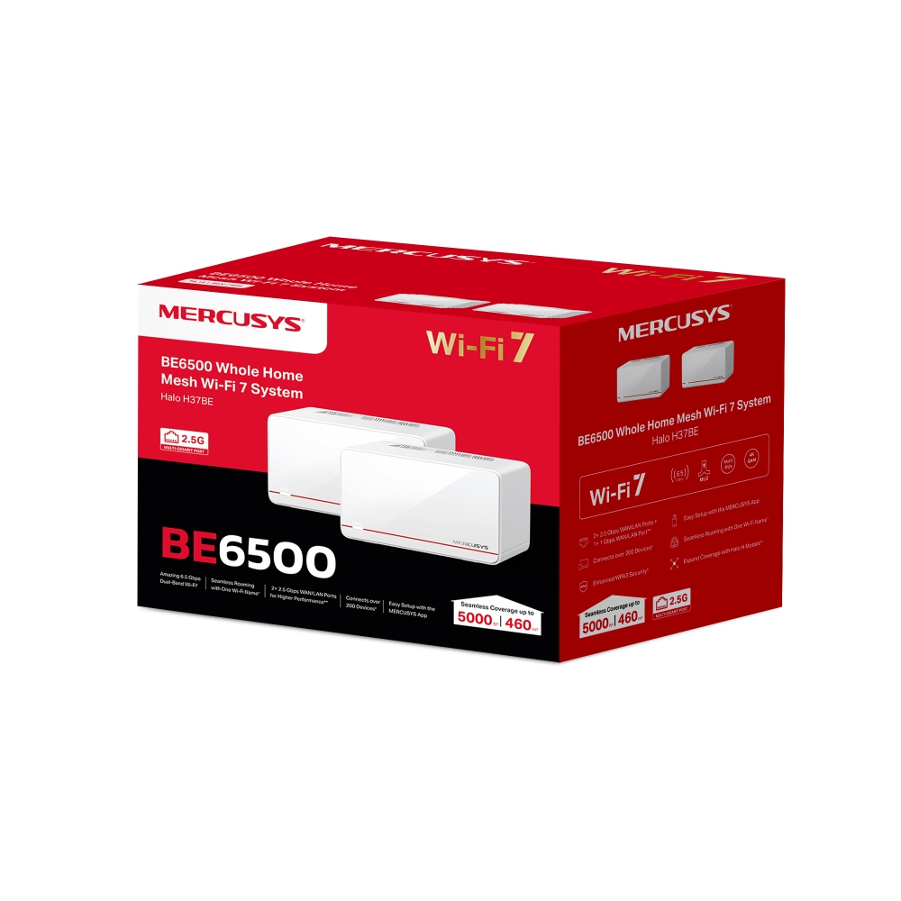 Mercusys Halo H37BE 6500 Mbps 2`li Router