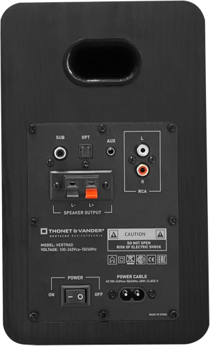 Thonet & Vander Vertrag 80W 2.0 Ev Sinema Sistemi Bluetooth Hoparlör Siyah