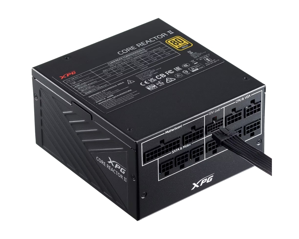 XPG Core Reactor II 1200W 80+ Gold Power Supply (COREREACTORII1200G-BKCEU)