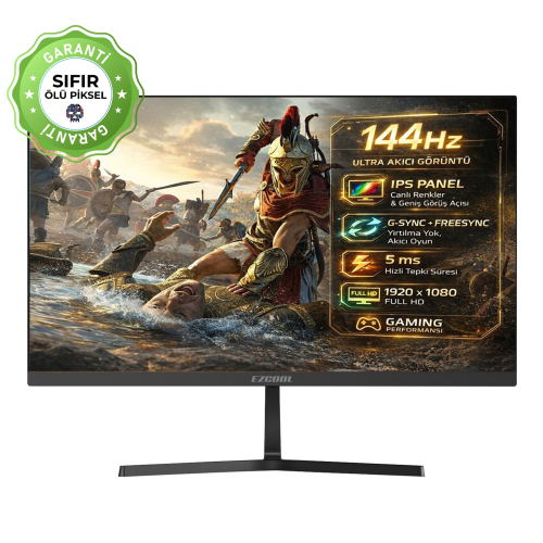 Ezcool 27″ Corp EZP27 FHD 5MS 144Hz VGA HDMI IPS Monitör