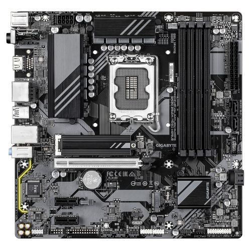 Gigabyte B760M DS3H WiFi6E Gen5 Intel Soket 1700 DDR5 7600MHz(OC) mATX Gaming (Oyuncu) Anakart
