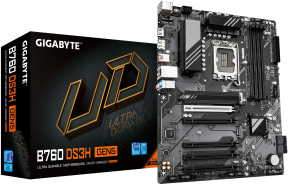 Gigabyte B760 DS3H GEN5 Soket LGA1700 DDR5 7600MHz(OC) ATX Gaming (Oyuncu) Anakart