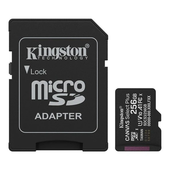 Kingston Canvas Select 256GB Class 10 SDCS/256GB 80MB/s MicroSD Hafıza Kartı