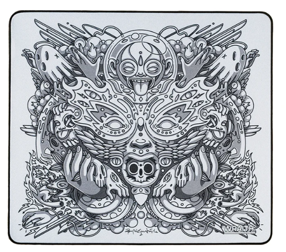 Wraith Spirit of Aim Monk White Hybrid Mousepad 48x42