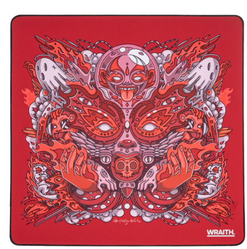 Wraith Spirit of Aim PRO Fire Red Speed Mousepad 50x50 - incehesap.com