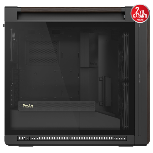 ASUS ProArt PA602 WALNUT WOOD TG Temperli Cam USB-C E-ATX Mid-Tower Gaming (Oyuncu) Kasası (90DC00J0-B09040)