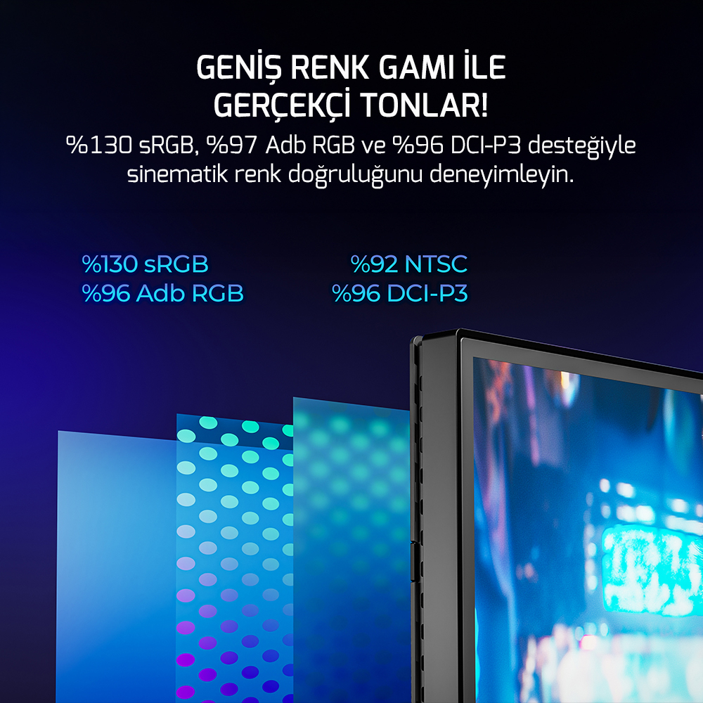 GamePower Kaze T10 24″ 260Hz 0.5ms FHD Fast IPS 2x2W Speaker Gaming Monitör (Sıfır Ölü Piksel Garantili)
