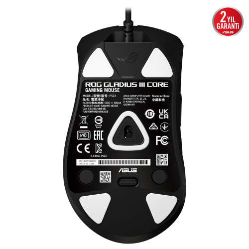 ASUS ROG Gladius III Core Kablolu RGB Gaming (Oyuncu) Mouse