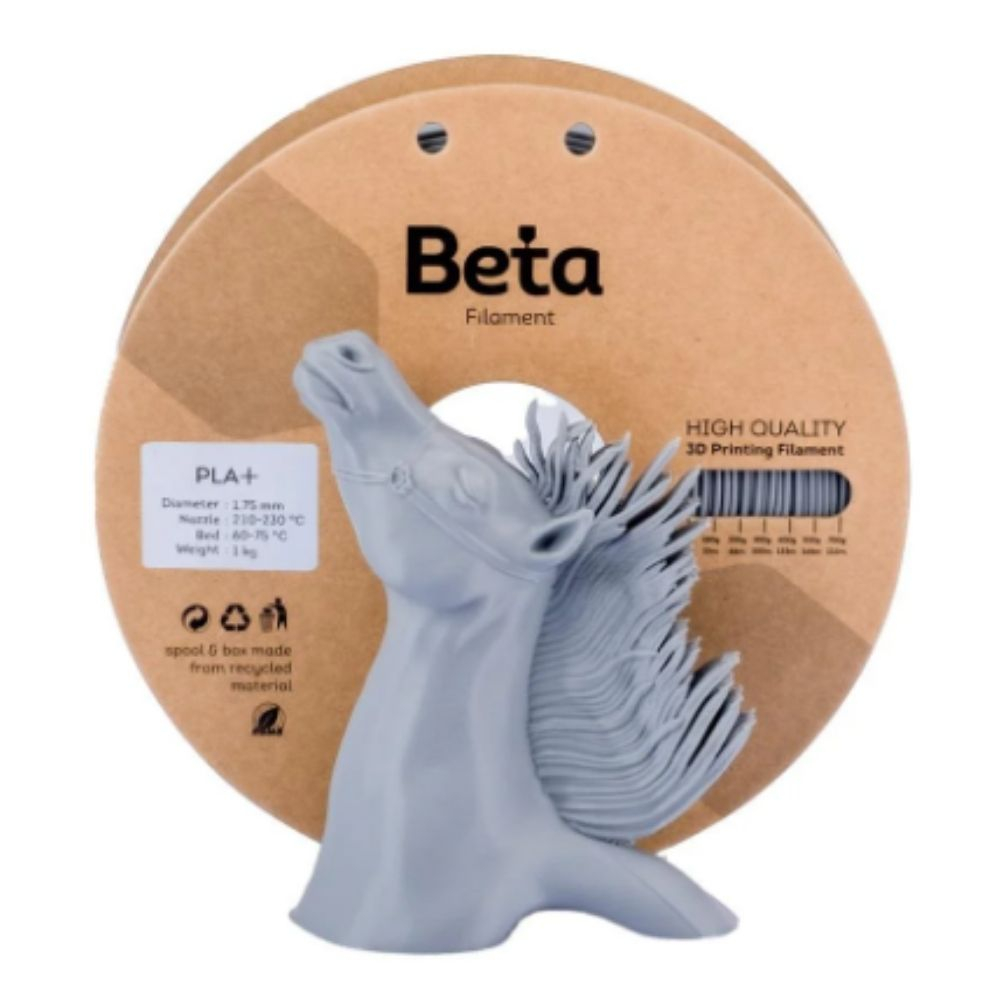 Beta PLA+ Filament Grey 1.75mm