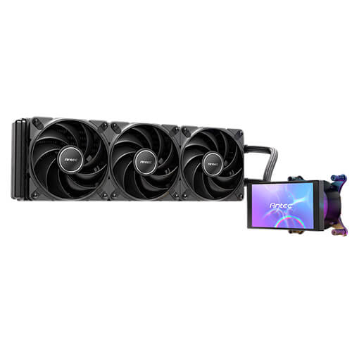Antec Vortex View 360 ARGB AIO 5″ LCD Ekran Siyah İşlemci Sıvı Soğutucusu