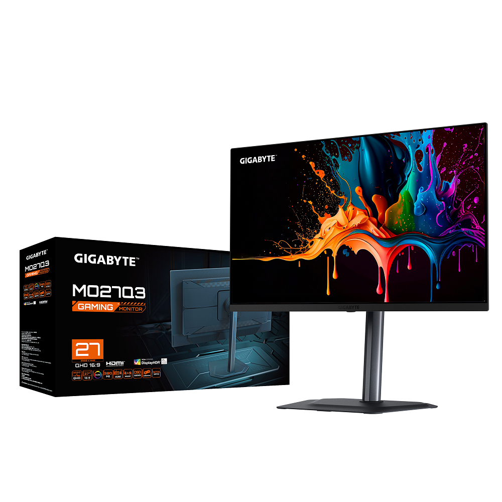 GIGABYTE MO27Q3 27″ 360Hz 0.03 ms VESA DisplayHDR True Black 400 2K QD-OLED Gaming (Oyuncu) Monitör