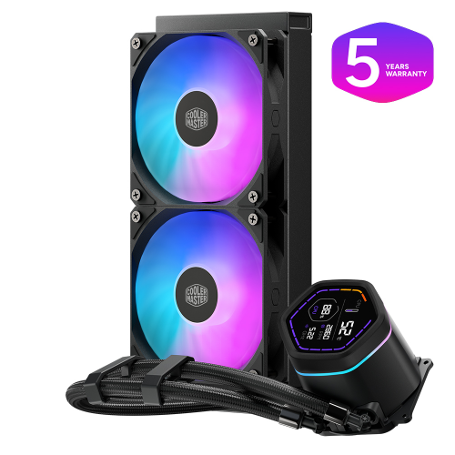 Cooler Master MasterLiquid Core Nex Digital 240 ARGB MLX-D24M-A18PA-RD 240mm Siyah İşlemci Sıvı Soğutucu