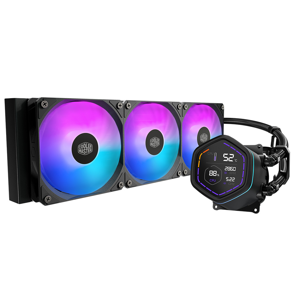 Cooler Master MasterLiquid Core Nex Digital 360 ARGB MLX-D36M-A18PA-RD 360mm Siyah İşlemci Sıvı Soğutucu