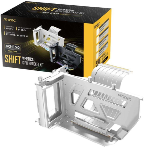 Antec PCIe 5.0 Beyaz Riser Kablolu Dikey Braket