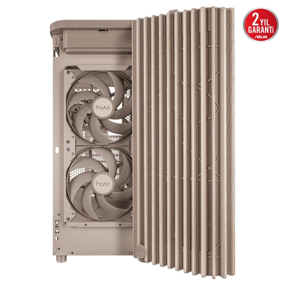 ASUS ProArt PA401 Wood TG Bej USB 3.2  ATX Mid-Tower Gaming (Oyuncu) Kasa (90DC00M7-B39000)