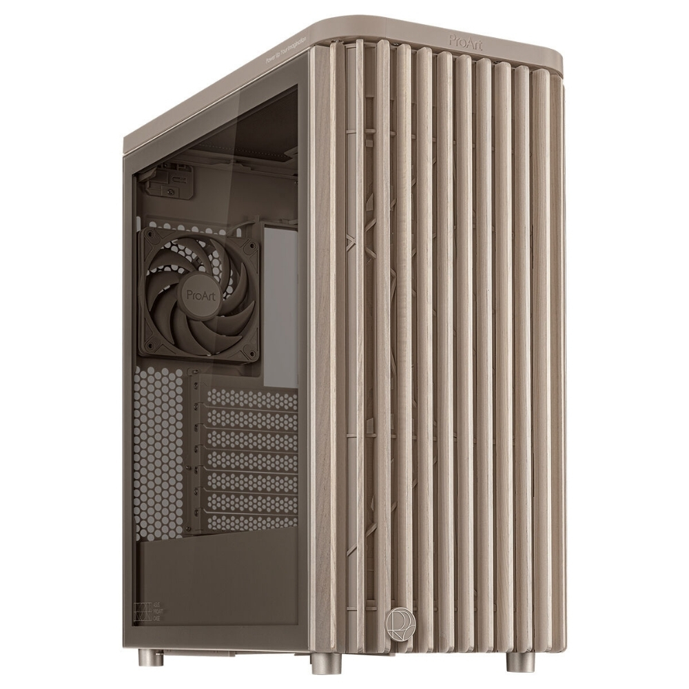 ASUS ProArt PA401 Wood TG Bej USB 3.2  ATX Mid-Tower Gaming (Oyuncu) Kasa (90DC00M7-B39000)
