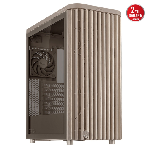 ASUS ProArt PA401 Wood TG Bej USB 3.2  ATX Mid-Tower Gaming (Oyuncu) Kasa (90DC00M7-B39000)