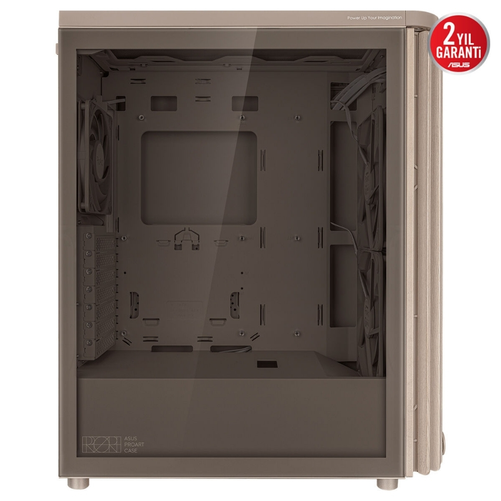 ASUS ProArt PA401 Wood TG Bej USB 3.2  ATX Mid-Tower Gaming (Oyuncu) Kasa (90DC00M7-B39000)