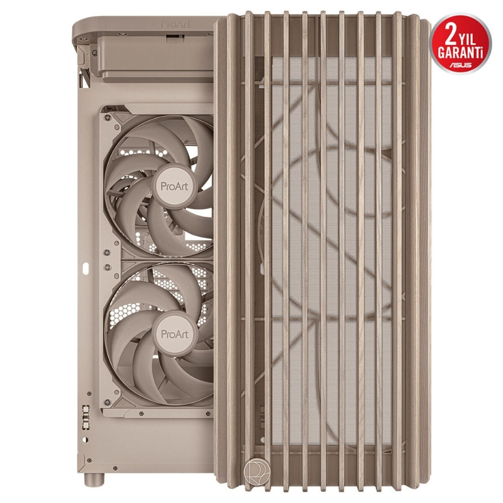 ASUS ProArt PA401 Wood TG Bej USB 3.2  ATX Mid-Tower Gaming (Oyuncu) Kasa (90DC00M7-B39000)