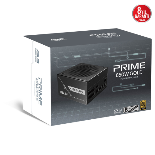 ASUS Prime 850G 850W Gold 80 Plus Full Modüler Gaming (Oyuncu) Güç Kaynağı
