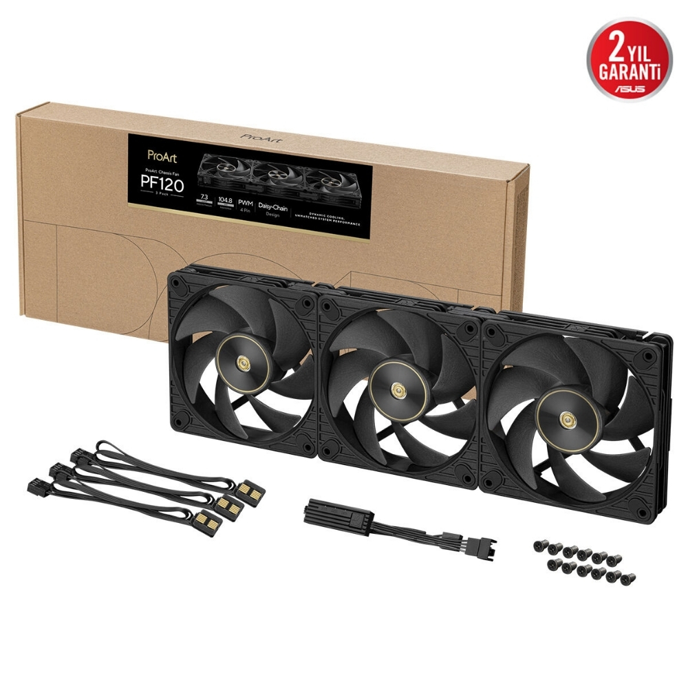ASUS ProArt PF120 120MM 3in1 Siyah Kasa Fanı (90DA00M0-B09020)