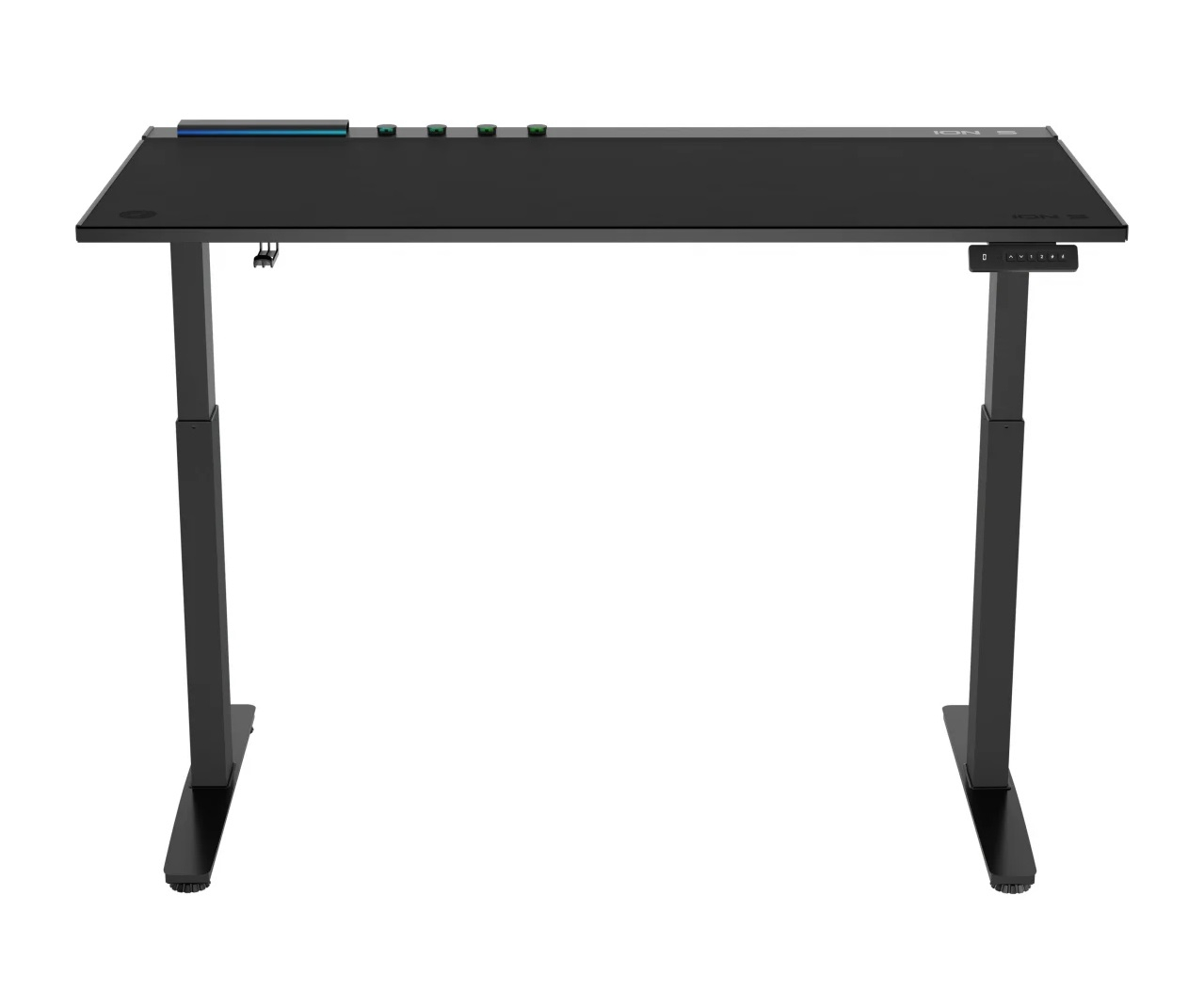 Hawk ION S Çift Motorlu Yükseklik Ayarlı RGB 140x70 Siyah Renk Çalışma ve Oyuncu Masası