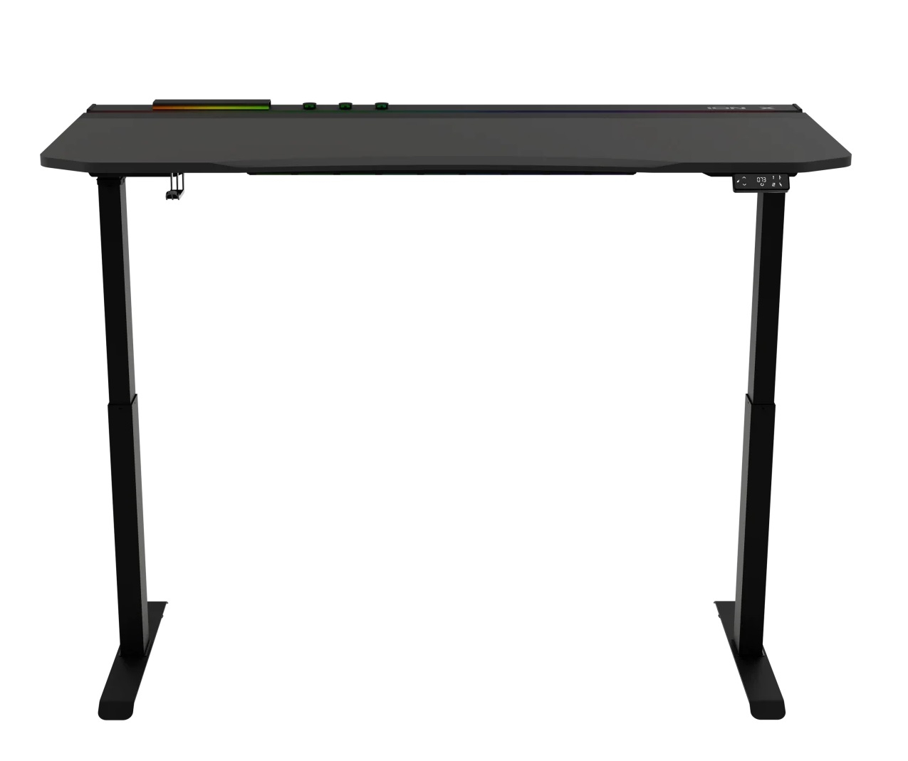 Hawk ION X Çift Motorlu Yükseklik Ayarlı RGB 160x80 Siyah Renk Çalışma ve Oyuncu Masası