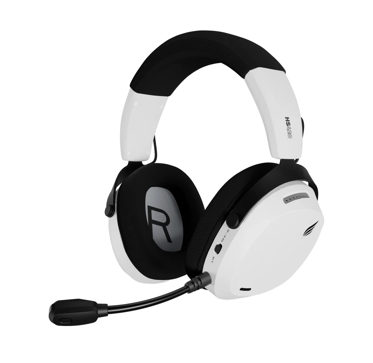 Hawk HS420 7.1 Surround Tri-Mode Kablosuz/Bluetooth Beyaz Oyuncu Kulaklığı