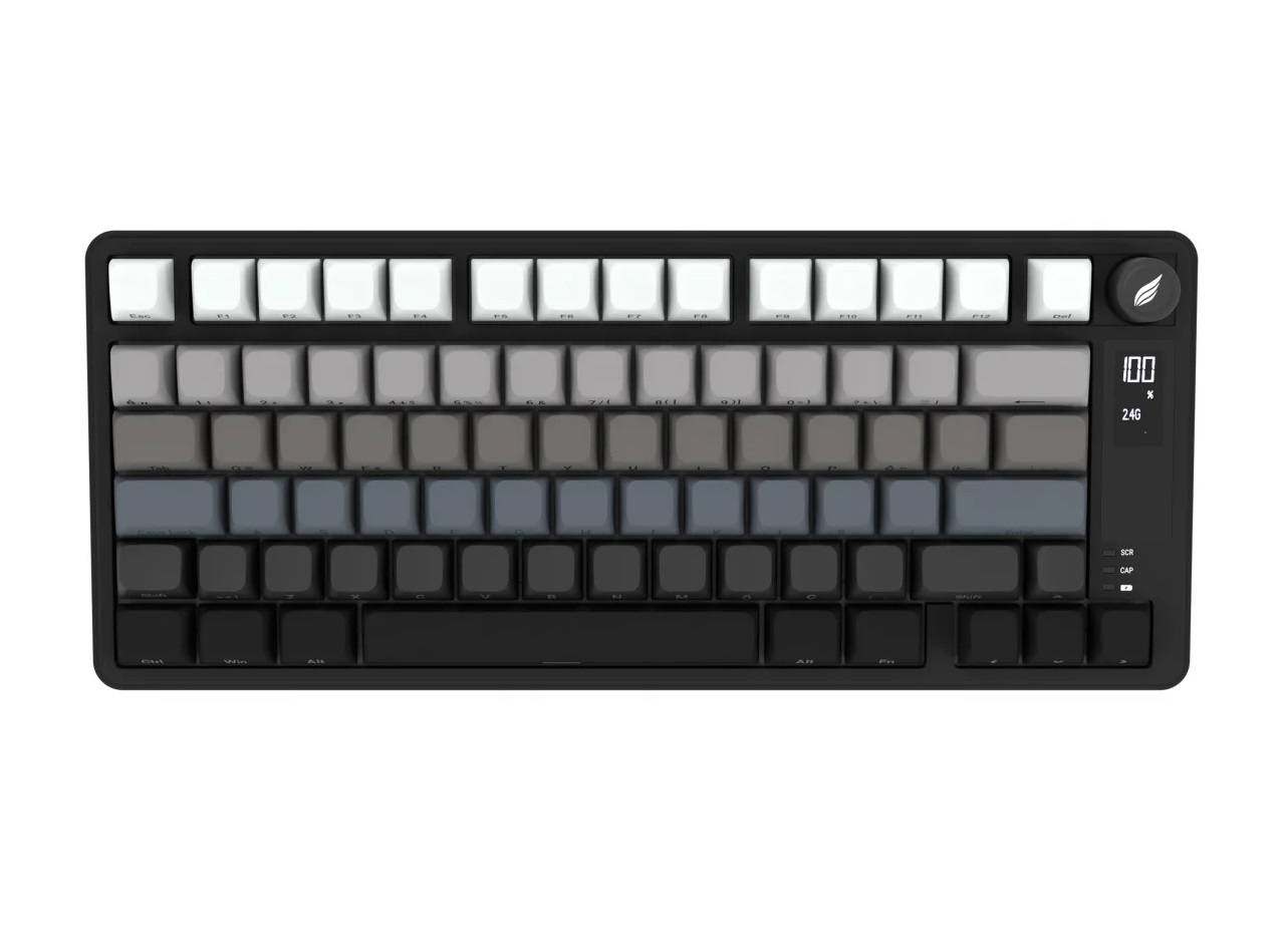 Hawk Gaming HK255BG Membrane LCD RGB Kablosuz/Bluetooth Siyah Gradyan %75 Türkçe Gaming Klavye