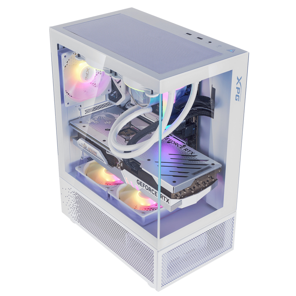 XPG InvaderX Mini ARGB USB 3.2 Beyaz ATX Mid-Tower Gaming Kasa