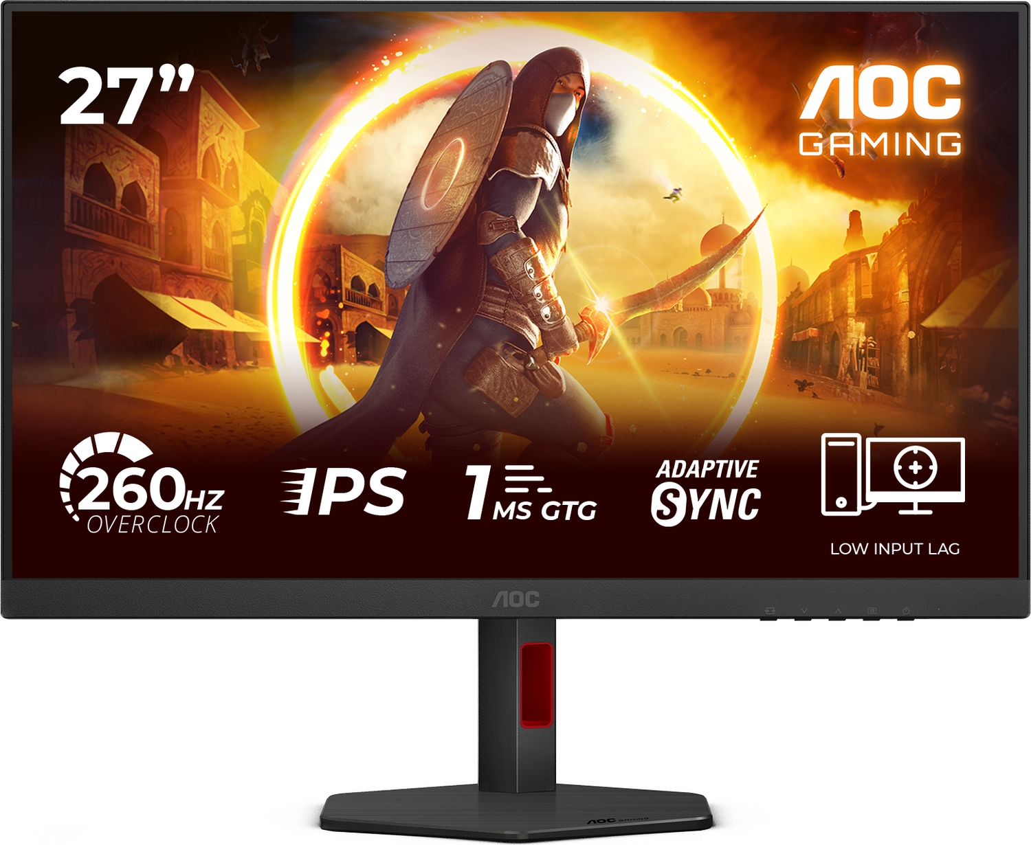 AOC 27G4ZR 27″ 260Hz 0.3ms MPRT Adaptive Sync HDR10 Pivot Fast IPS Gaming (Oyuncu) Monitör