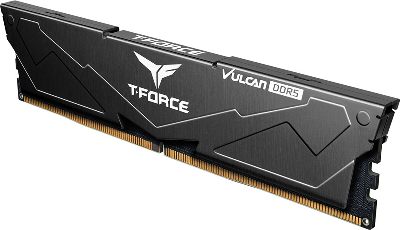 Team T-Force Vulcan Black 16GB (1x16GB) 6000Mhz DDR5 CL38 Siyah Gaming Ram