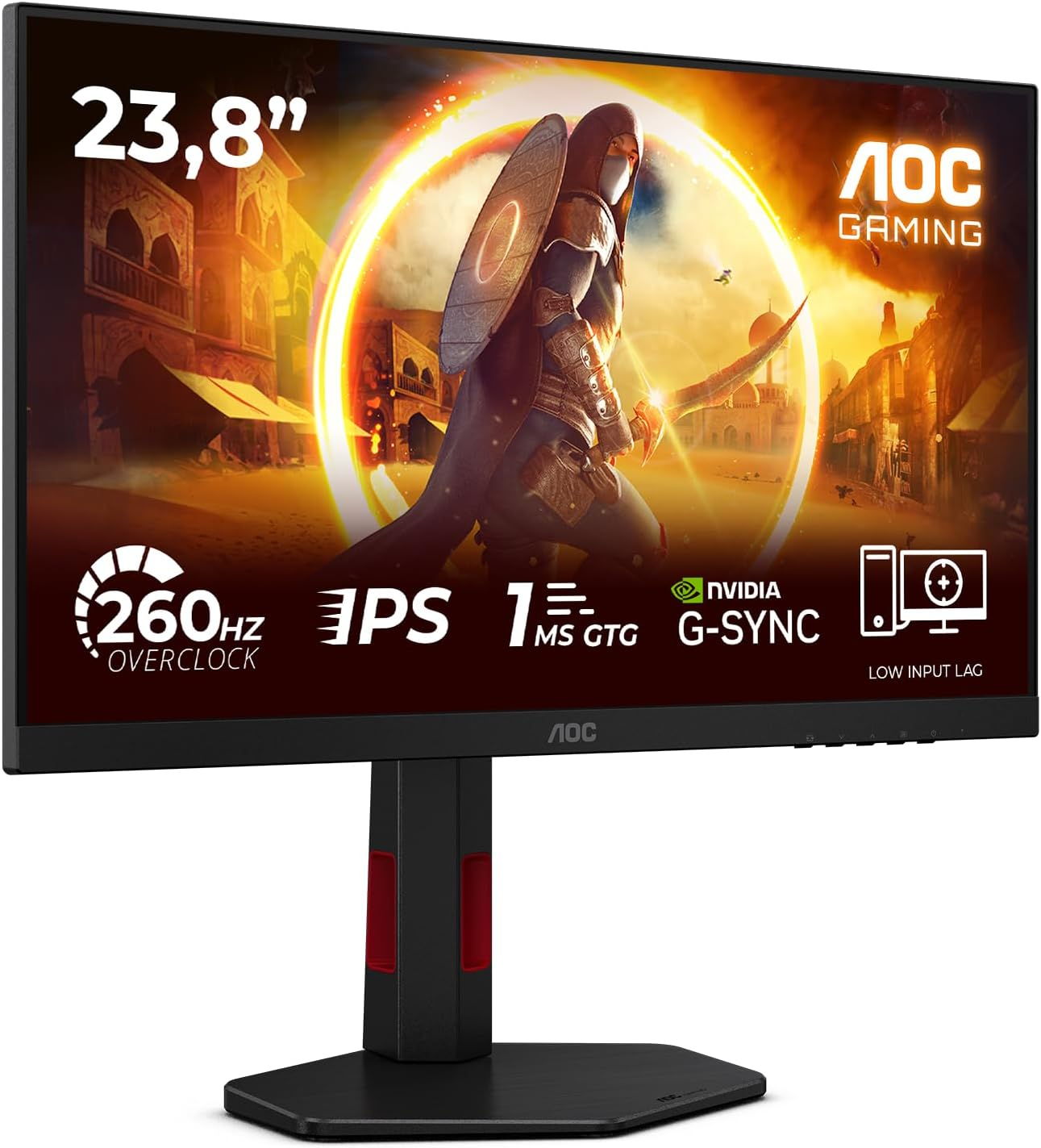 AOC 24G4ZR 23,8″ 260Hz(OC) 0.3ms GSync compt. Fast IPS Pivot Gaming Monitör