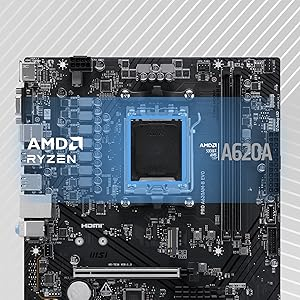 MSI PRO A620AM-B EVO AM5 DDR5 6800(OC)MHz mATX Anakart