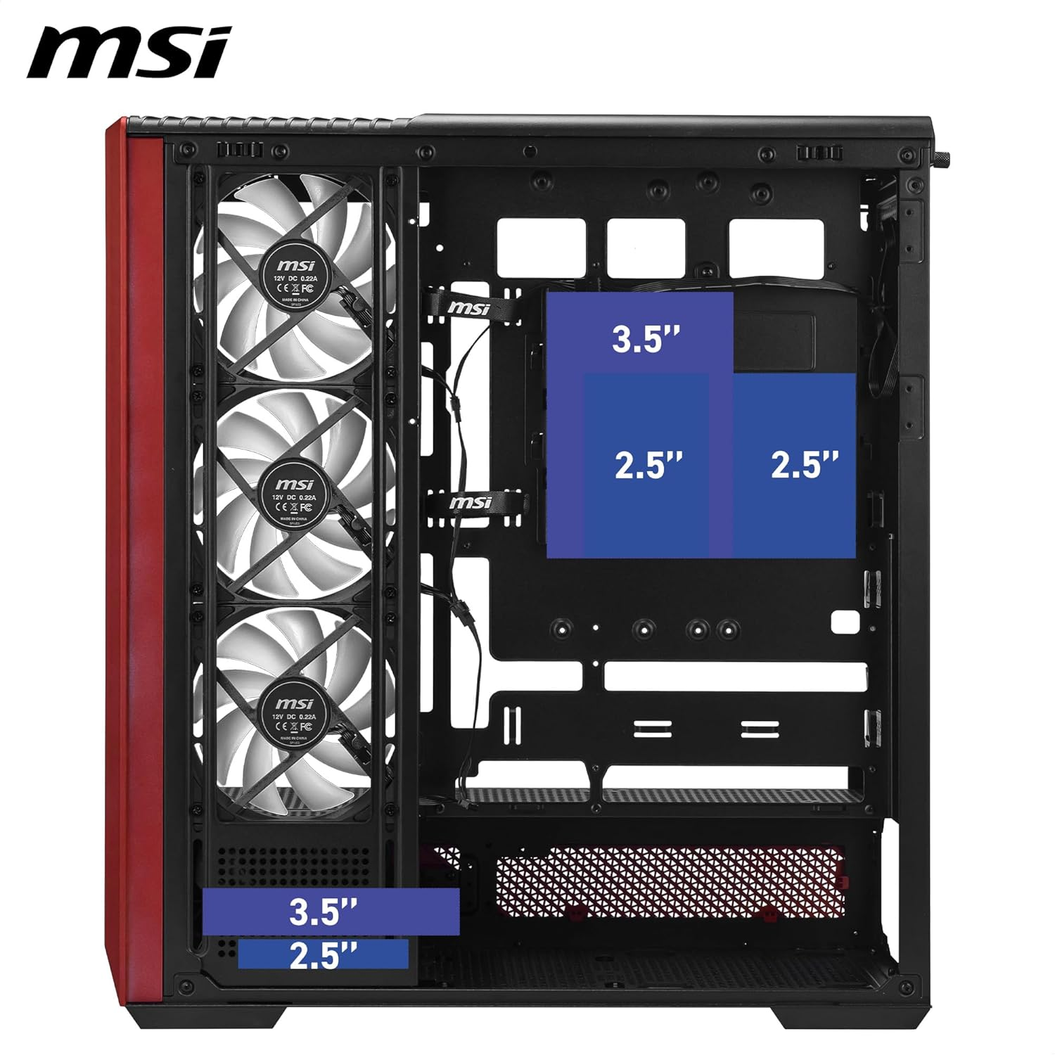 MSI MAG PANO 130R MLG EDITION 4 x ARGB Fan USB 3.2 ATX Tower Gaming Kasa
