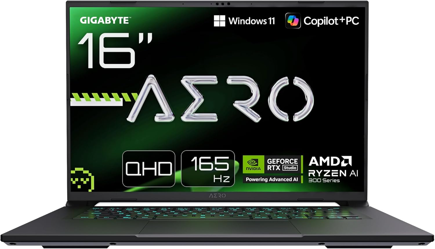 GIGABYTE AERO X16 1VH93TRC94DH Ryzen AI 7‑350 16GB RAM 1TB SSD RTX5060 W11H 16″ Gaming Notebook