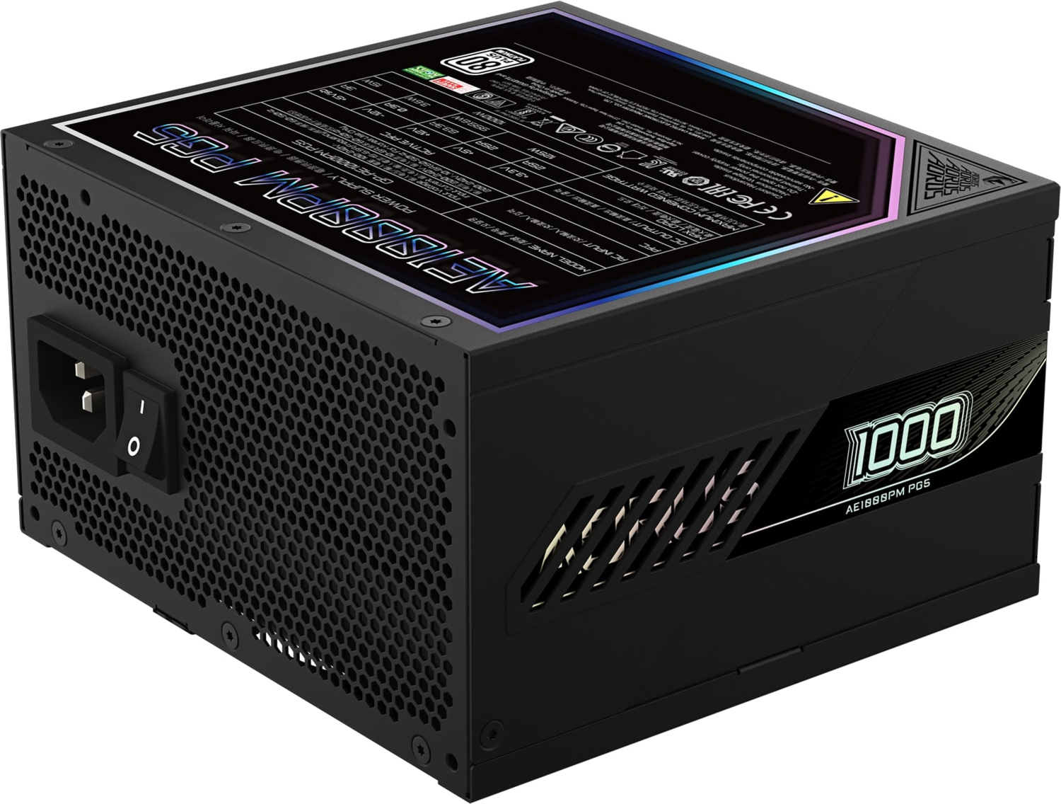 Gigabyte Aorus Elite 1000w 80+ Platinium PCIe 5.0 - ATX 3.1 Full Modüler Siyah Power Supply