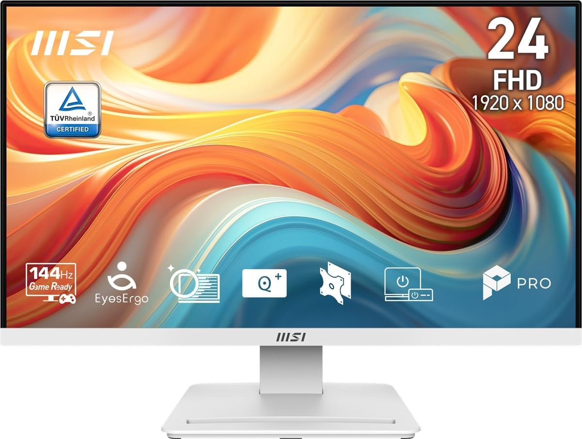 MSI 23.8″ PRO MP241W E14V 1920x1080 (FHD) 16:9 FLAT VA 144HZ 1MS (MPRT) FreeSync Beyaz Monitor