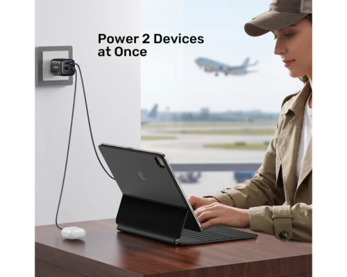 Unitek Zeno 20W Çift Portlu Gan Şarj Cihazı (P1128ABK01-EU)