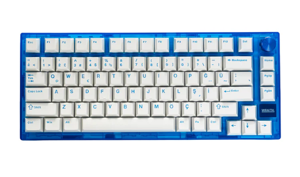Wraith W75 V2 Klavye Cyber Blue (Manyetik Switch / HE)
