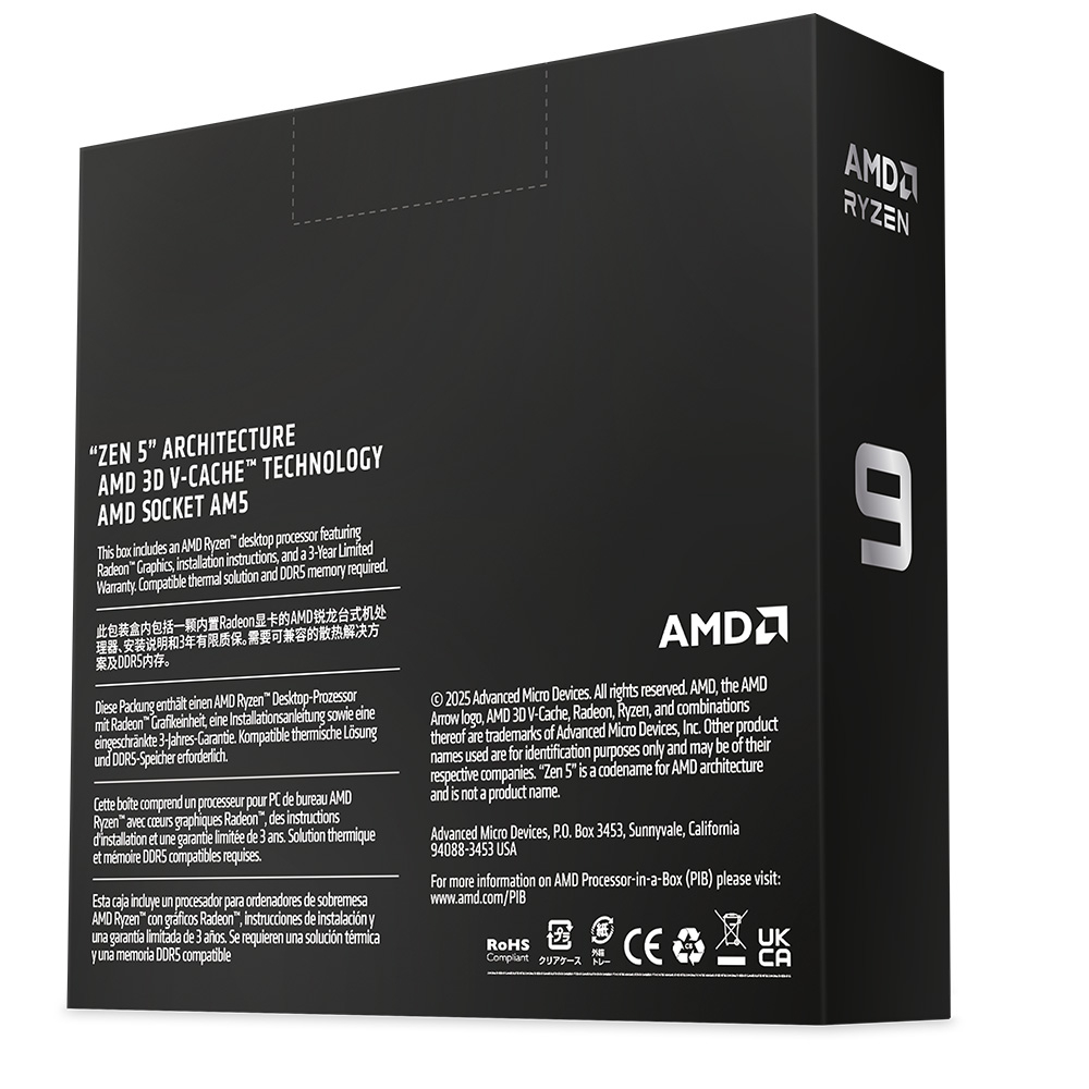 AMD Ryzen 9 9950X3D2 Dual Edition 4.30GHz 16 Çekirdek 192MB