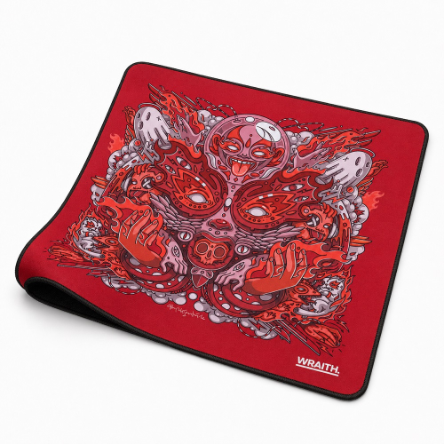 Wraith Spirit of Aim PRO Fire Red Hybrid Mousepad 50x50