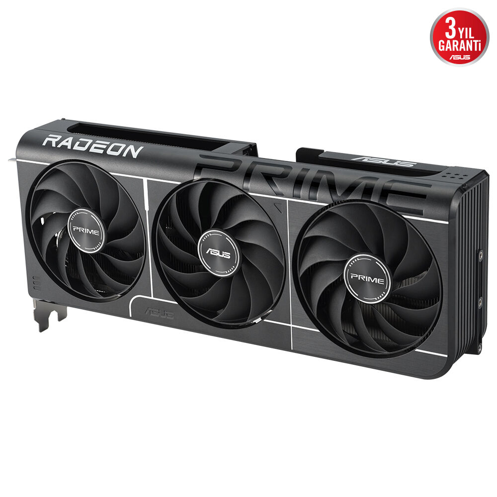 ASUS Prime AMD Radeon RX 9060XT 16GB PRIME-RX9060XT-O16G GDDR6 128Bit DX12 Gaming Ekran Kartı