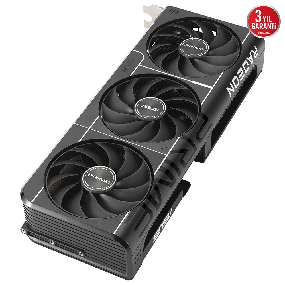 ASUS Prime AMD Radeon RX 9060XT 16GB PRIME-RX9060XT-O16G GDDR6 128Bit DX12 Gaming Ekran Kartı